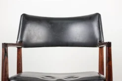 Outlet Pamono Danish Rosewood and Leather Desk Chair by Erik Worts for Soro Stolefabrik, 1960s