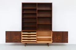 Sale Pamono Danish Rosewood Bookcase with Sideboard by Carlo Jensen for Hundevad, 1960s