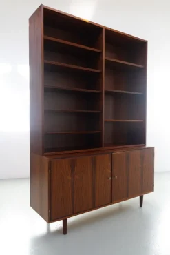 Sale Pamono Danish Rosewood Bookcase with Sideboard by Carlo Jensen for Hundevad, 1960s