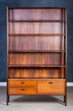 Pamono Danish Rosewood Bookcase by Poul M. Volther, 1960s> Shelves & Wall Units
