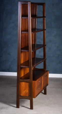 Pamono Danish Rosewood Bookcase by Poul M. Volther, 1960s><noscript><img width=