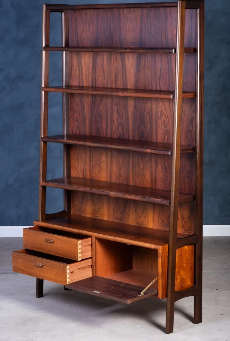 Pamono Danish Rosewood Bookcase by Poul M. Volther, 1960s> Shelves & Wall Units