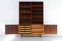 Pamono Danish Rosewood Bookcase with Sideboard by Carlo Jensen for Hundevad, 1960s><noscript><img width=
