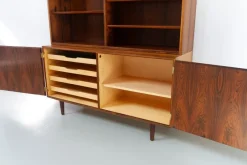 Pamono Danish Rosewood Bookcase with Sideboard by Carlo Jensen for Hundevad, 1960s><noscript><img width=