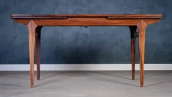 Pamono Danish Rosewood Dining Table with Extension, 1960s><noscript><img width=