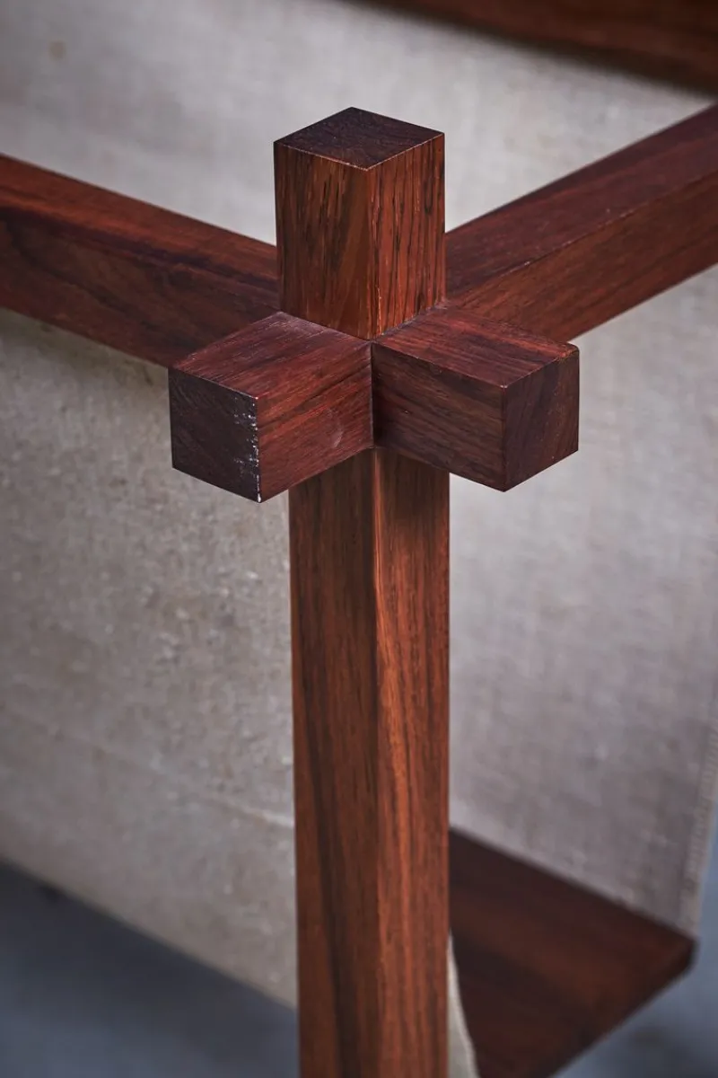 New Pamono Danish Rosewood Magazine Holder by Theodor Skjøde Knudsen for Ateljé Forma, 1960s