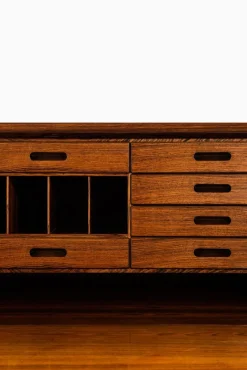 Pamono Danish Rosewood Secretaire by Kai Winding for P. Jeppesen, 1950s><noscript><img width=