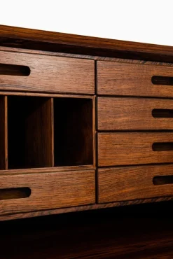 Pamono Danish Rosewood Secretaire by Kai Winding for P. Jeppesen, 1950s><noscript><img width=