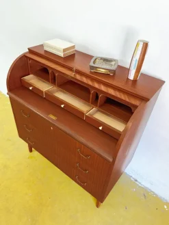 Pamono Danish Round Desk, 1950s><noscript><img width=