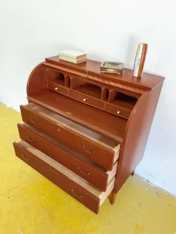Pamono Danish Round Desk, 1950s><noscript><img width=