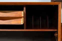 Pamono Danish Royal System Two-Bay Wall System in Rosewood by Poul Cadovius><noscript><img width=