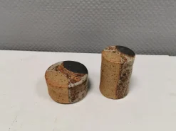 New Pamono Danish Salt and Pepper Shaker Set in Ceramic by Tue Poulsen, 1960s, Set of 2