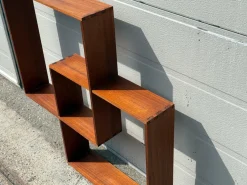 Pamono Danish Sculptural Teak Shelf, 1968><noscript><img width=