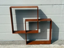 Pamono Danish Sculptural Teak Shelf, 1968><noscript><img width=