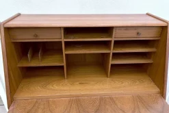 Pamono Danish Secretary in Teak by Bernhard Pedersen & Søn><noscript><img width=