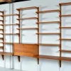 Pamono Danish Teak 5-Bay Cado Modular Shelving System Bookshelf Library by Poul Cadovius for Cado, 1970s> Shelves & Wall Units