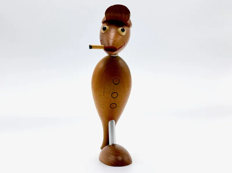 Pamono Danish Teak Bottle Opener & Corkscrew attributed to Hans Bolling, 1960s> Dinnerware Accessories