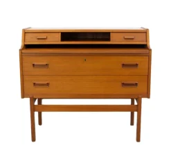 New Pamono Danish Teak Bureau by Arne Wahl Iversen for Vinde Mobelfabrik, 1960s