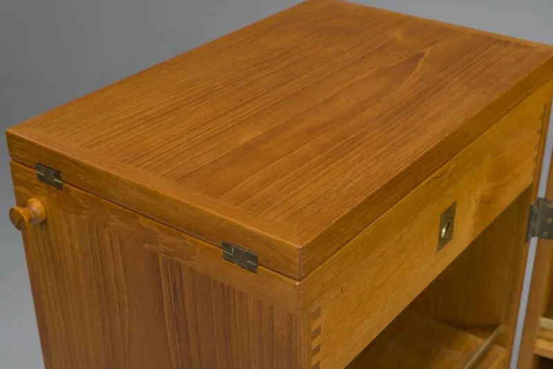 Pamono Danish Teak Captains Bar by Reno Wahl Iversen for Dyrlund, 1960s> Sideboards & Buffets
