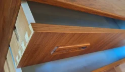 Pamono Danish Teak Chest of Drawers from Borge Dam, 1960s><noscript><img width=