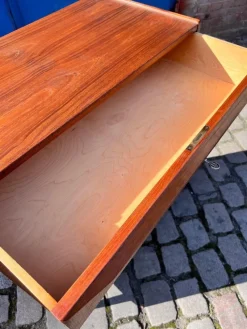 Pamono Danish Teak Chest of Drawers with Lock><noscript><img width=