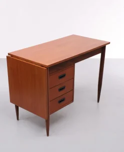 Pamono Danish Teak Drop Leaf Writing Desk by Arne Vodder, 1960s><noscript><img width=