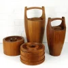 Outlet Pamono Danish Teak Ice Buckets by Jens Harald Quistgaard for Dansk Designs, 1960s, Set of 4