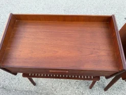 Clearance Pamono Danish Teak Nightstands with String Shelves, 1967, Set of 2