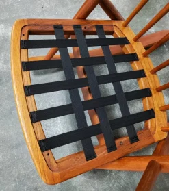 Pamono Danish Teak Rocking Chair Model 182 attributed to Frank Reenskaug for Bramin, Denmark, 1950s><noscript><img width=