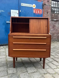 Online Pamono Danish Teak Secretaire with Mirror