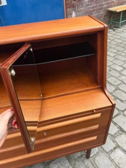 Online Pamono Danish Teak Secretaire with Mirror