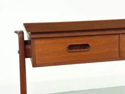 Pamono Danish Teak Side Table with Drawers, 1960s><noscript><img width=