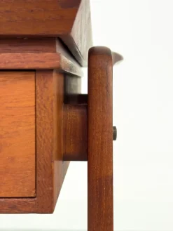 Pamono Danish Teak Side Table with Drawers, 1960s><noscript><img width=