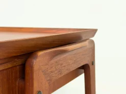 Pamono Danish Teak Side Table with Drawers, 1960s><noscript><img width=