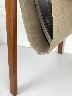Pamono Danish Teak Side Table with Magazine Holder, 1960s><noscript><img width=