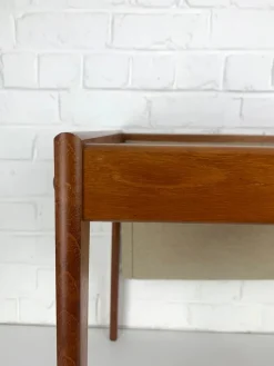 Pamono Danish Teak Side Table with Magazine Holder, 1960s><noscript><img width=