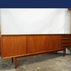 Pamono Danish Teak Sideboard with Bar Section attributed to Bernhard Pedersen & Søn, 1960s><noscript><img width=