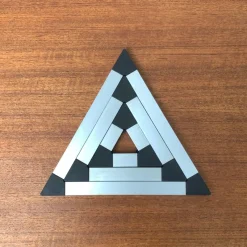 Pamono Danish Triangular Trivet Coasters by Jorgen Meldgaard for Menu, 1980s, Set of 3><noscript><img width=