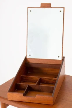 Pamono Danish Vanity Table or Desk in Teak by Kurt Østervig, Denmark><noscript><img width=