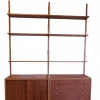 Clearance Pamono Danish Wall-Mounted Shelving System in Teak, 1960s