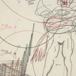 New Pamono Dario Fo, Composition, Mixed Media on Paper