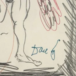 New Pamono Dario Fo, Composition, Mixed Media on Paper