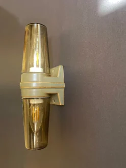 Pamono Dark Caramel Double Wall Lamp by Sigvard Bernadotte, 1970s><noscript><img width=