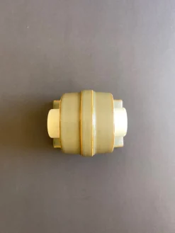 Pamono Dark Caramel Double Wall Lamp by Sigvard Bernadotte, 1970s><noscript><img width=
