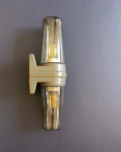 Pamono Dark Caramel Double Wall Lamp by Sigvard Bernadotte, 1970s><noscript><img width=