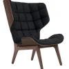Pamono Dark Stained Velvet & Midnight Blue Mammoth Chair by Rune Krojgaard & Knut Bendik Humlevik for Norr11> Seating