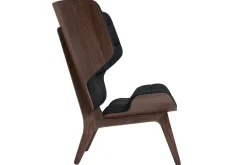 Pamono Dark Stained Velvet & Midnight Blue Mammoth Chair by Rune Krojgaard & Knut Bendik Humlevik for Norr11> Seating