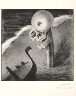 Best Pamono Das Grausen - Lithograph After A. Kubin - 1903 1922