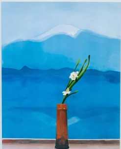 Pamono David Hockney Mount Fuji and Flowers Poster> Posters