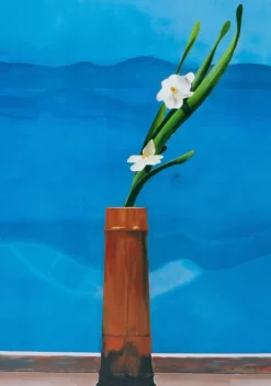 Pamono David Hockney Mount Fuji and Flowers Poster><noscript><img width=